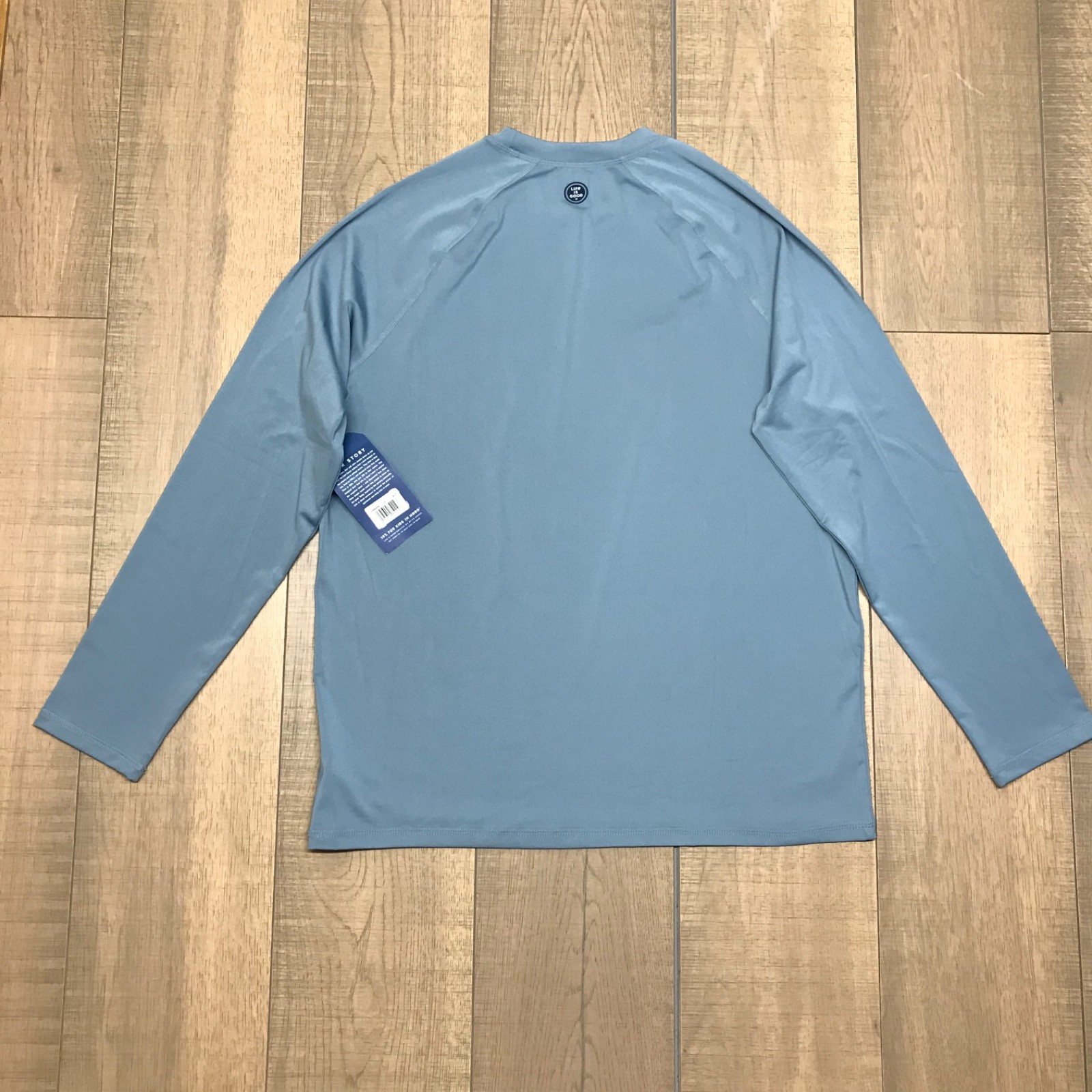 Life is Good Yacht Shirt Mens Size M Blue Long Sleeve Tee Boat Performance UPF50 gallery