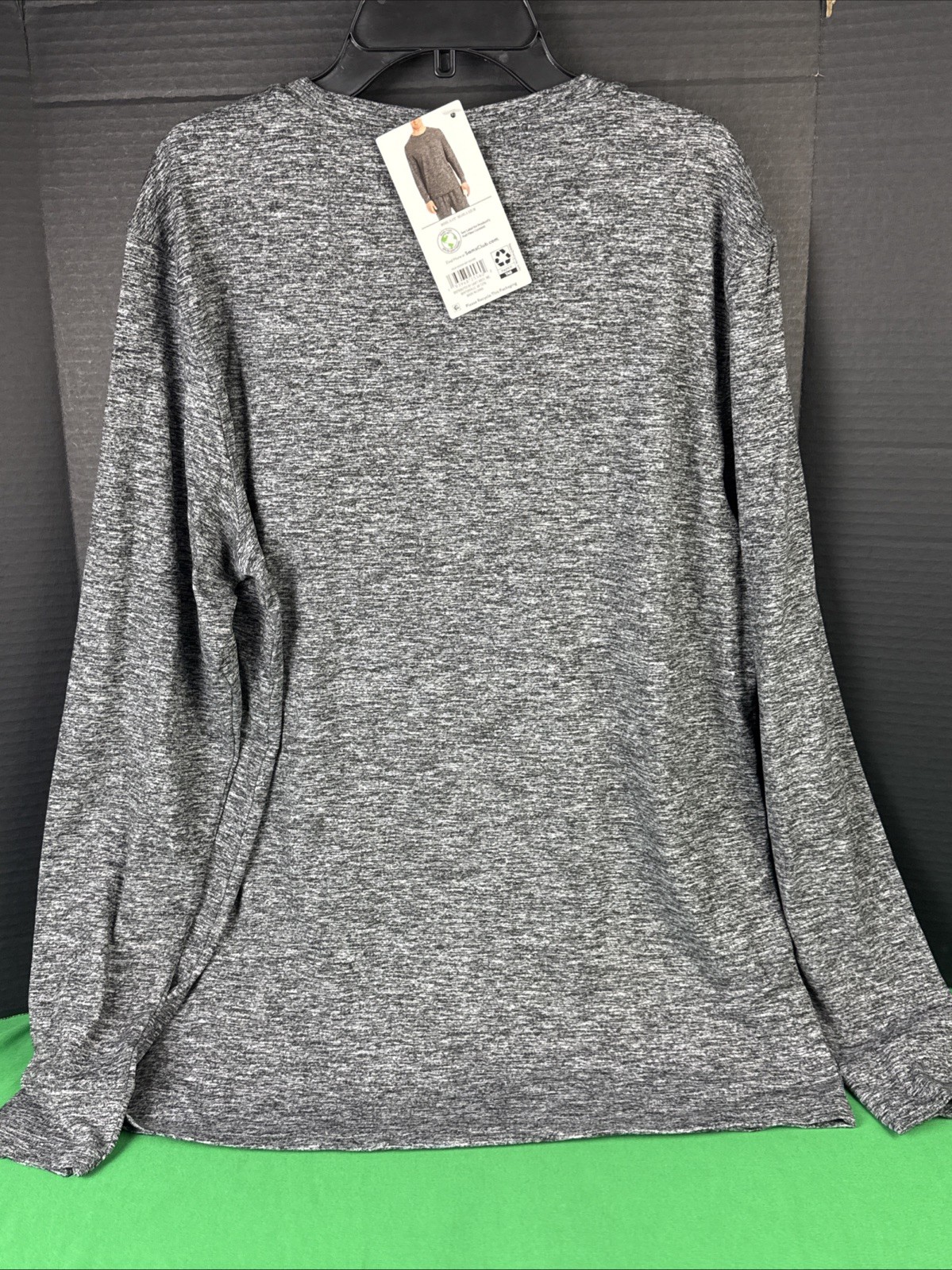Members Mark Men's Favorite Soft Long Sleeve Lounge Tee Size S Grey Heather gallery