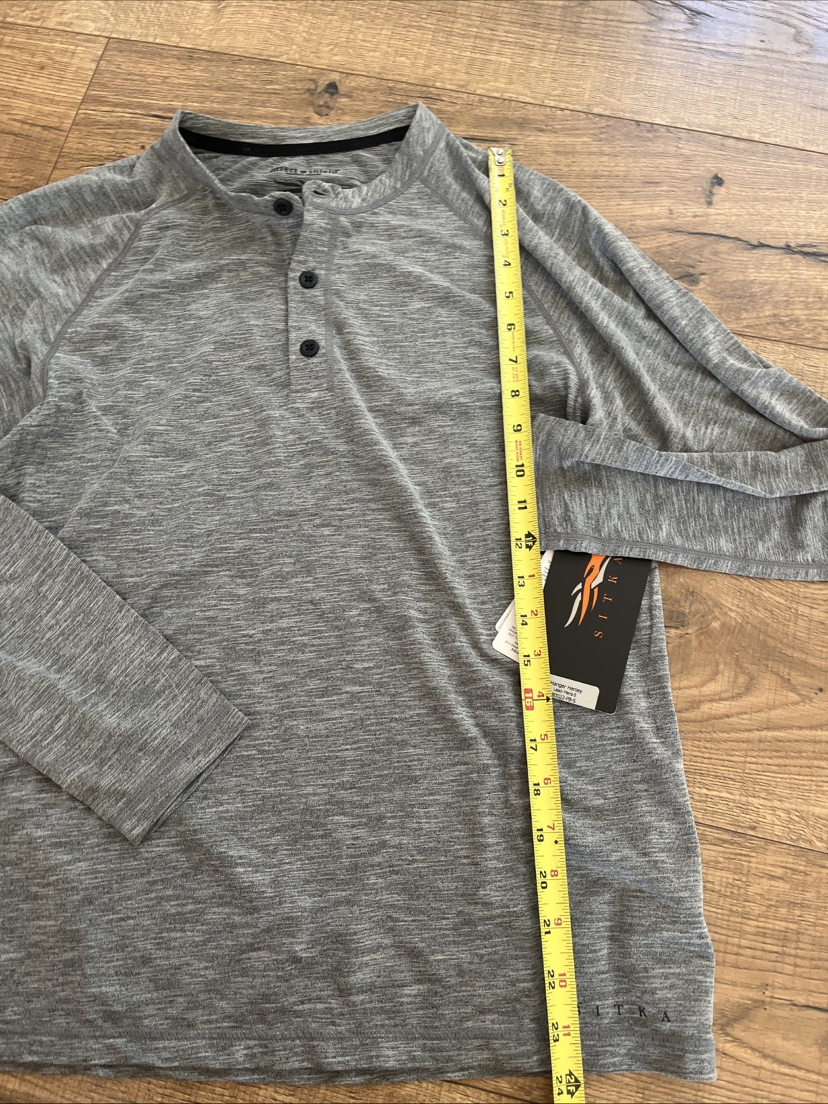SITKA Gear Hanger Henley Lead Gray Insect Shield UPF30 Utility Outdoors - Small gallery