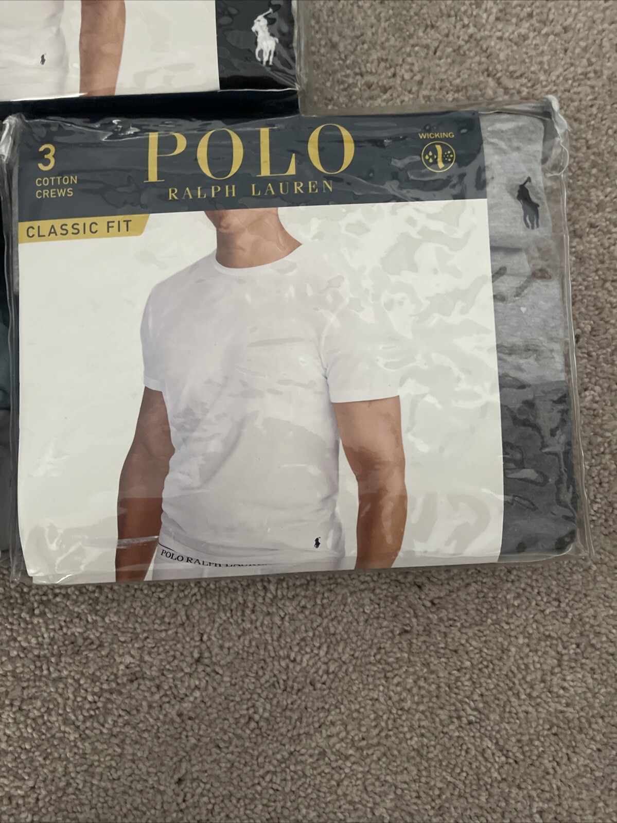 Lot Of Men’s POLO Ralph Lauren 3-Pack Mens mix-Color Classic Fit Neck T-Shirt gallery