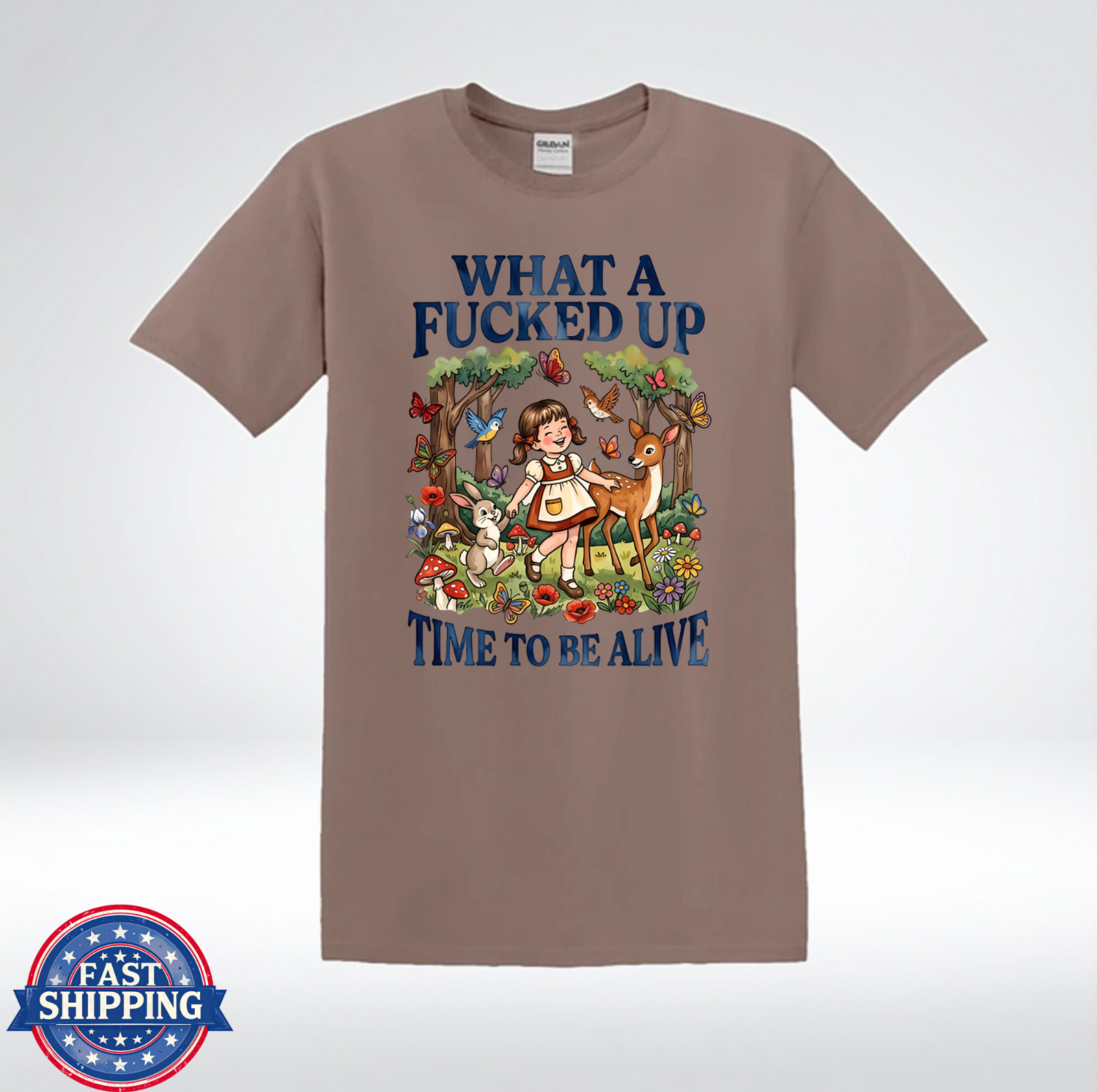 What A F*cked Up Time Funny Retro T-Shirt gallery