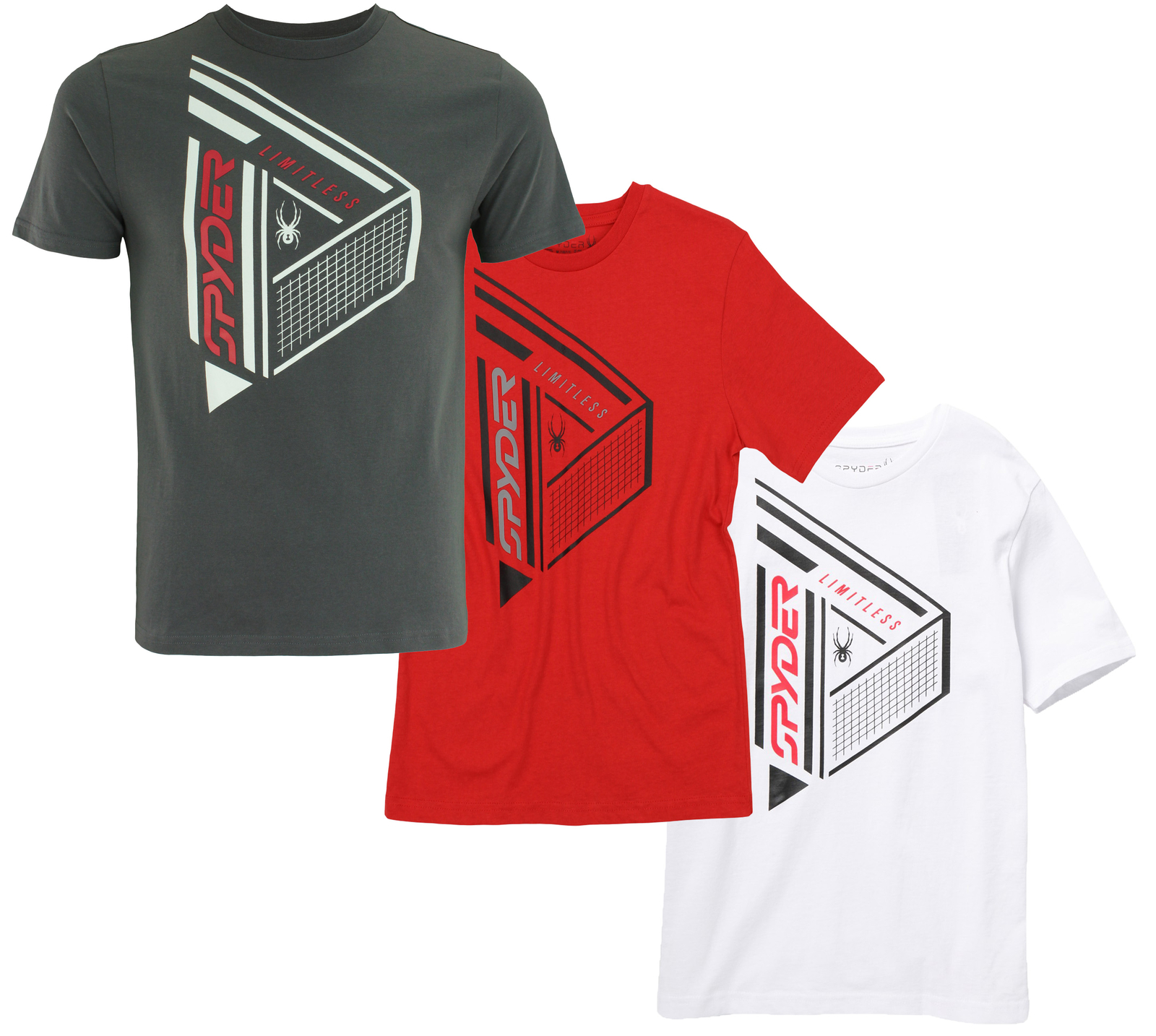 Spyder Men’s Athletic Short Sleeve Graphic Cotton T-Shirt, Color Options
