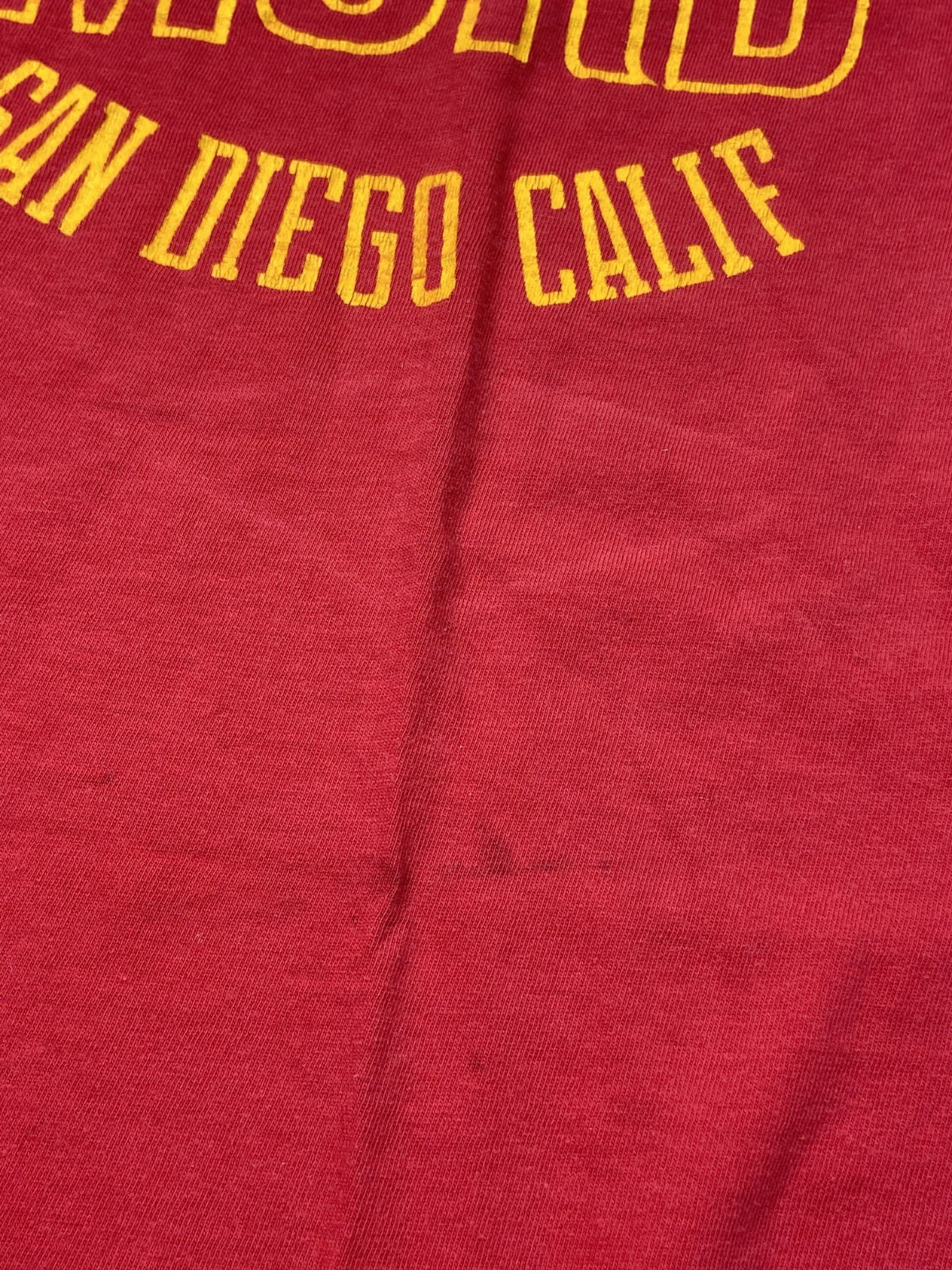 Vintage 80s Marine Corps T Shirt Single Stitch Military Red Thin San Diego S/M gallery