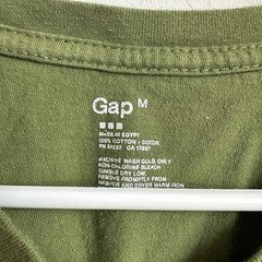 Gap V Neck T Shirt Men’s Medium Green 100% Cotton Short Sleeve Casual Basic Tee