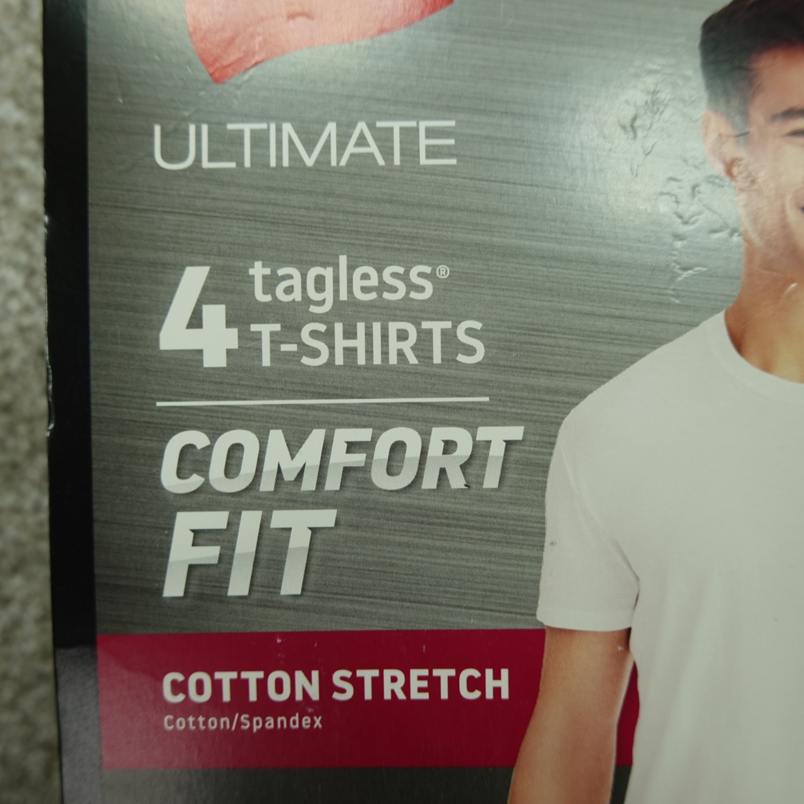 Hanes Shirts Mens Extra Large 46/48 White Cotton Stretch Comfort Fit 4 Pack gallery