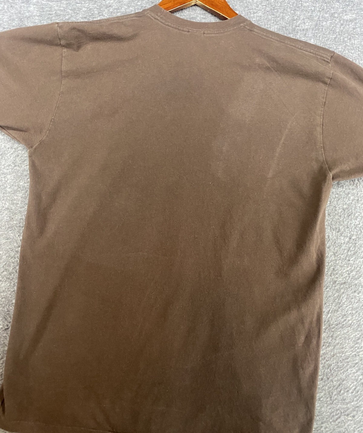 SEE PICS Jimi Hendrix Gold Foil Graphic Tshirt Guitar Brown Mens Large Tee Shirt gallery