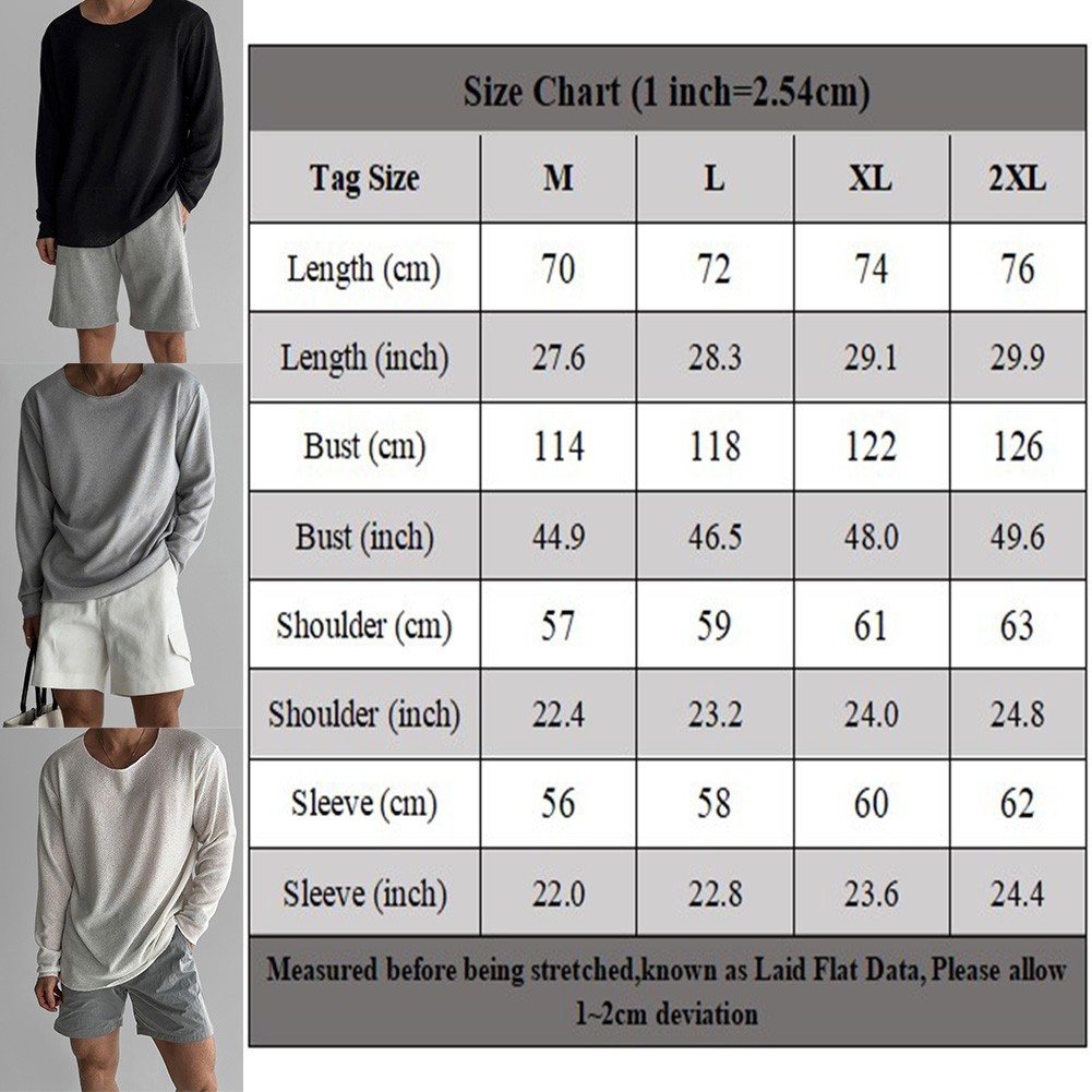 Men's Knitted Long Sleeve T Shirt Solid Color for Daily Vacation Style gallery