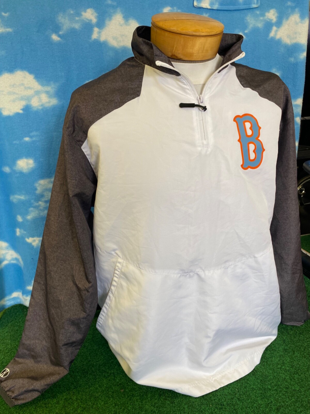 Boston Red Sox Jacket Large Holloway 1/4 Zip Rare C30 gallery