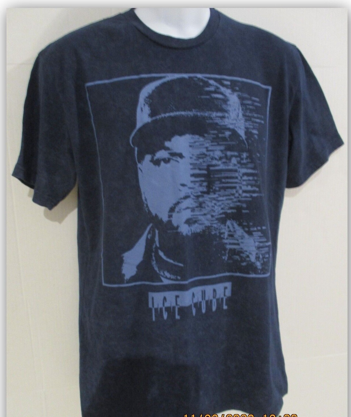Ice Cube picture Blue Print t-shirt short sleeve crewneck cotton/Poly S M L XL gallery