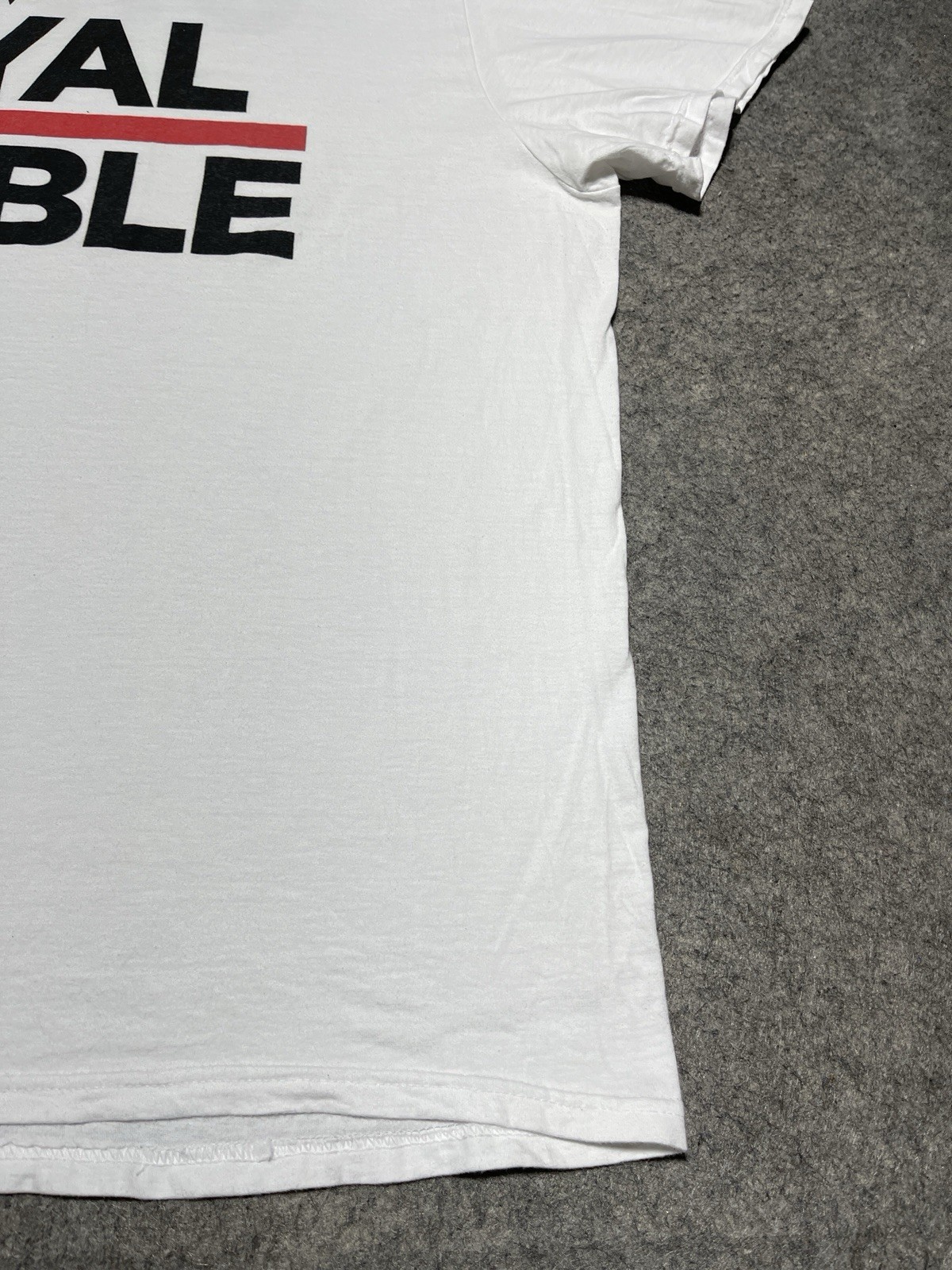 WWE ROYAL RUMBLE Staff White Wrestling Employee 2XL Cage Ring Hi Flying Shirt gallery
