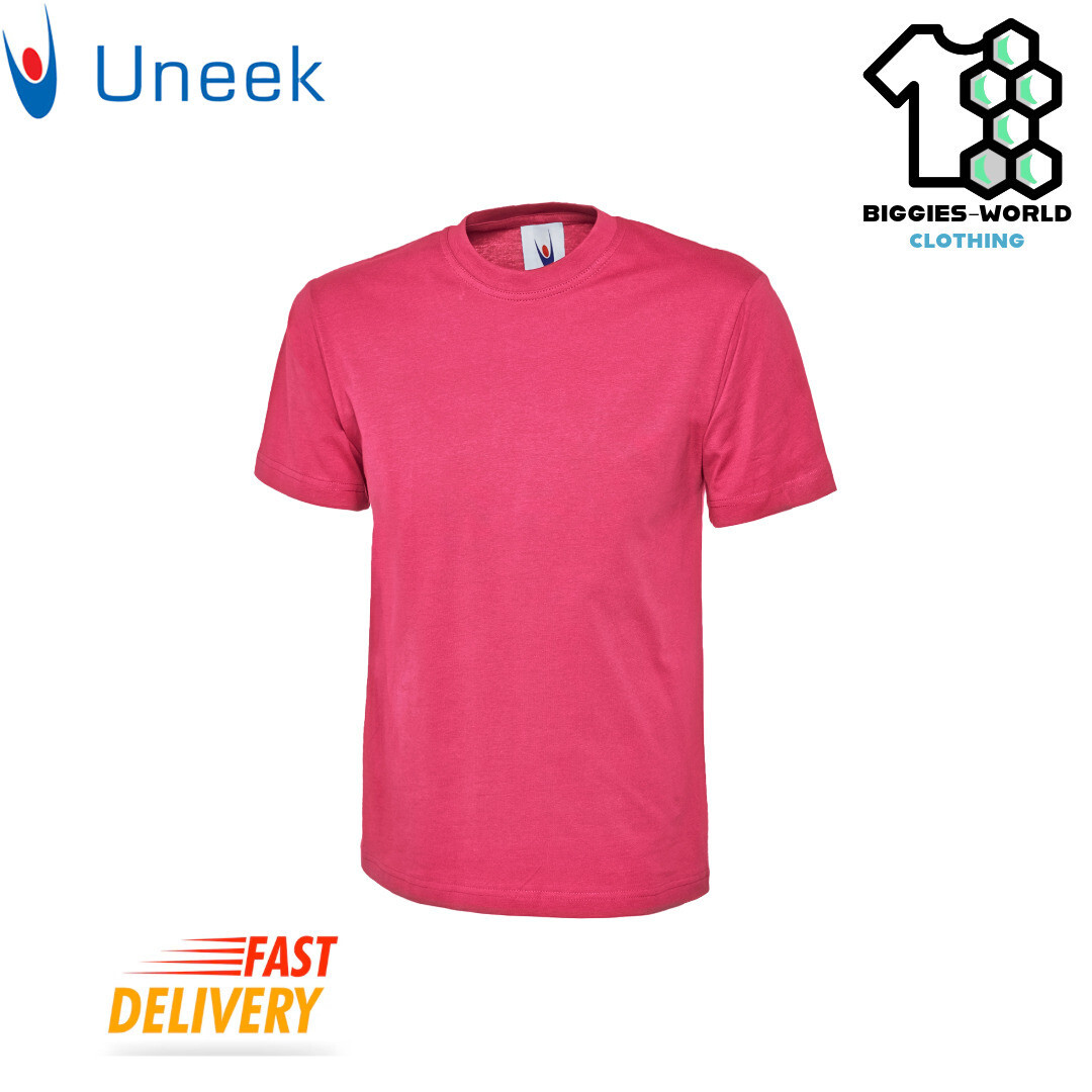 Uneek 1/2/4 PACK Unisex Classic T-Shirt Short Sleeve Work/ Casual Tee (UC301) gallery