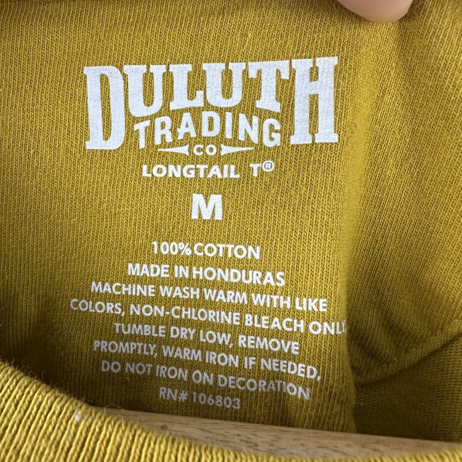 Duluth Trading Co Shirt Mens Medium Mustard Yellow Longtail T Gears Tee Outdoors gallery