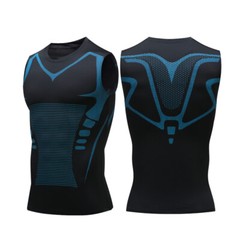 Men’s New Vitaboost Compression Shirt Version Ionic Shaping Sleeveless Vest