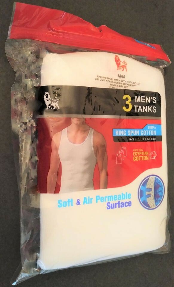 3 or 6 pair Men's White A-Shirt Wife Beaters A Shirt Undershirt Cotton M-L-XL-2X gallery
