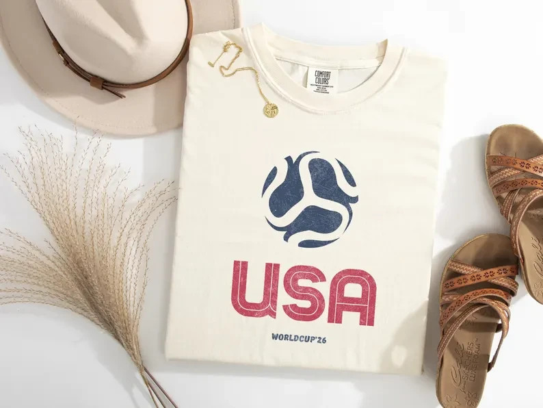 Retro Country Soccer Tee | Retro Soccer Cup Fan Tee, Soccer Gift