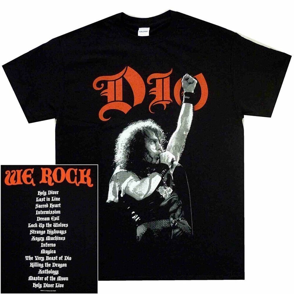 Dio We Rock Shirt S M L XL XXL XXXL T-Shirt Metal Band Tshirt New gallery