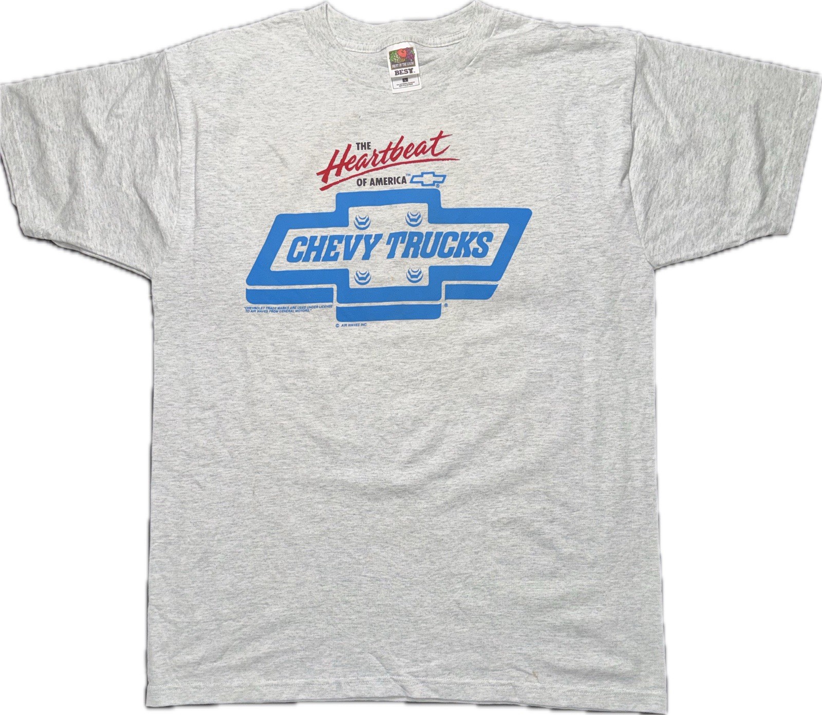Vintage 90’s NOS Large Ash Chevy Truck T-shirt. Double Stitch. Airwaves