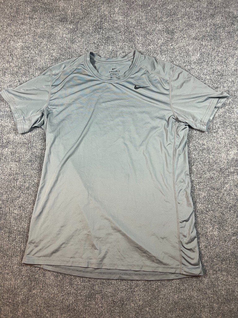 Nike Dri-Fit Short Sleeve Shirt Men's L Gray gallery