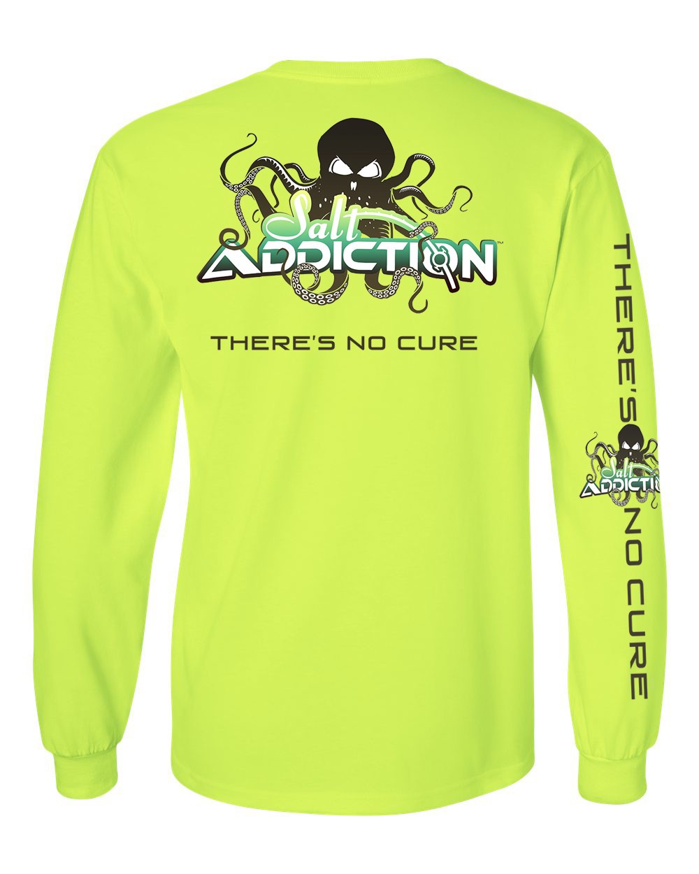 Salt Addiction Saltwater Octopus Fishing Long Sleeve T Shirt Cotton gallery