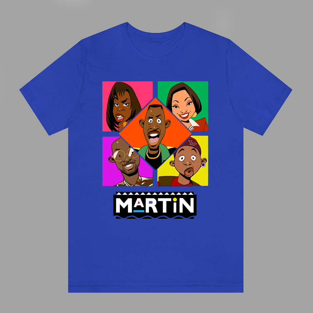 Martin 90’s TV Show Cartoon Style Men’s Blue Size S-5XL