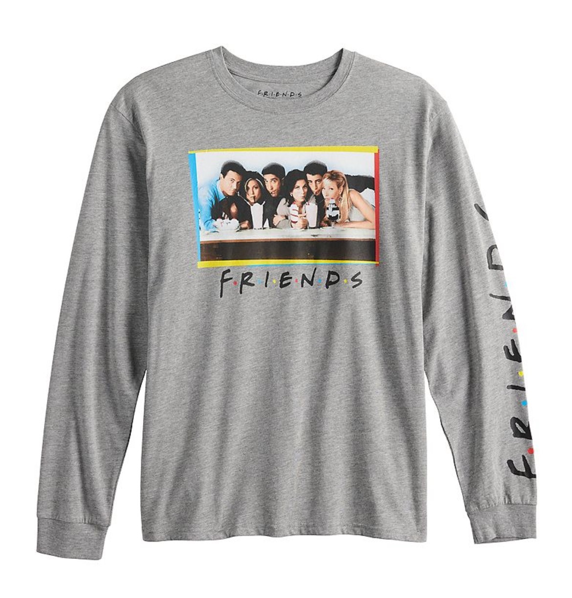 NWT - Official Friends TV Show Unisex Long Sleeve T-Shirt - Gray - All Sizes gallery
