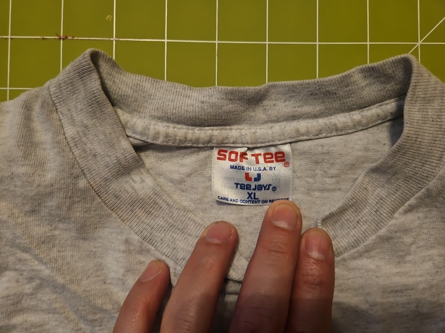 Vintage 1993 T-shirt, Boston, Cheers, light gray, Made In USA by Teejays gallery
