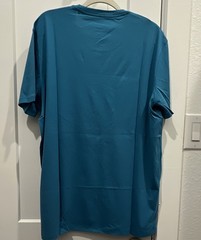 Armani Exchange Men’s Blue Solid Logo Short Sleeve Crew Neck T-Shirt Size XL