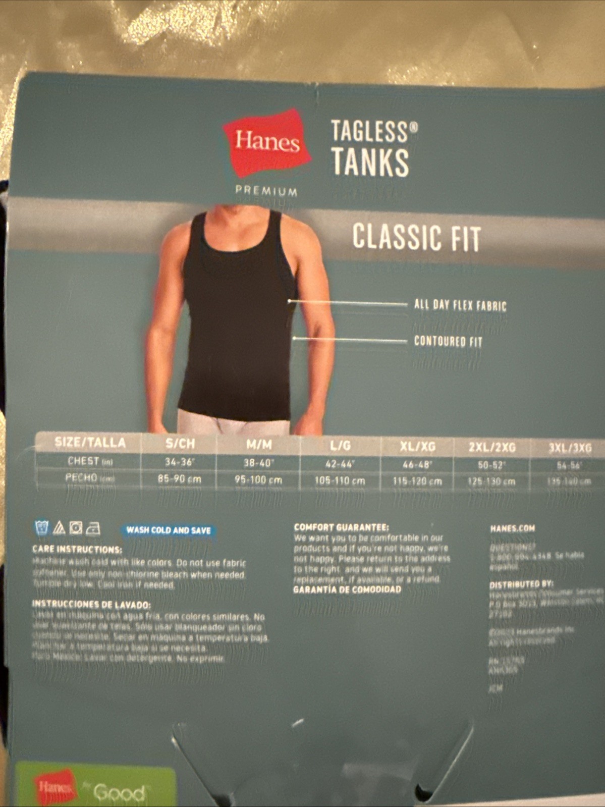 NEW Hanes Premium 5 Pack Tanks Classic Fit Black Gray Men's Size Small 34-36" gallery