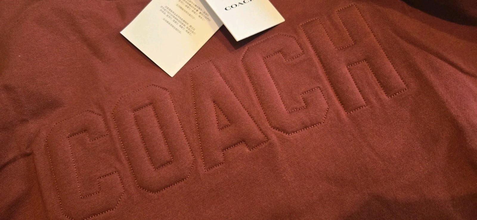 New Coach Men Limited Edition T-shirt Burgandy 2XL See MEASUREMENT. gallery
