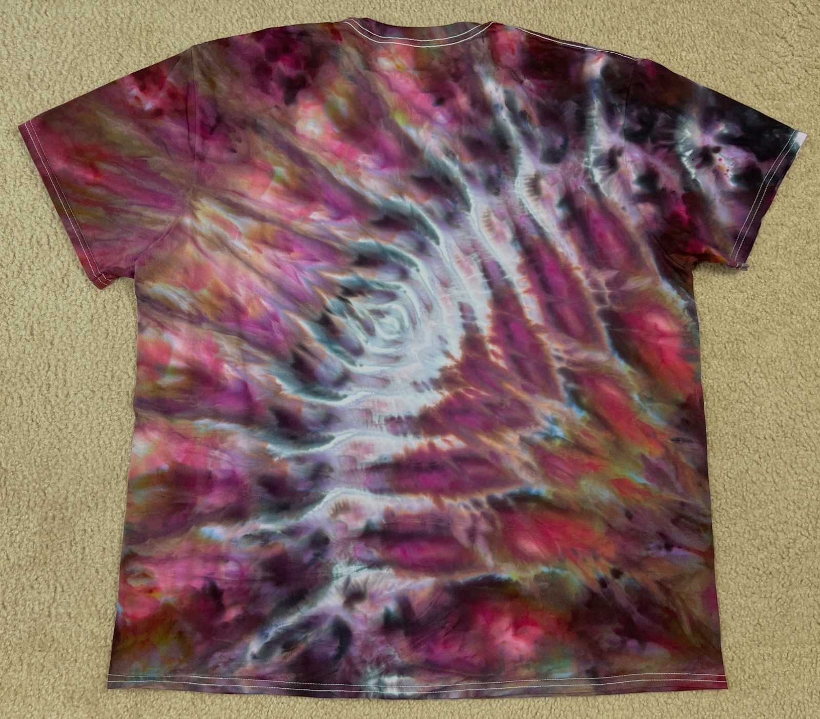 Handmade Ice Tie Dye T-Shirt 2XL Mens Womens Soft Cotton gallery