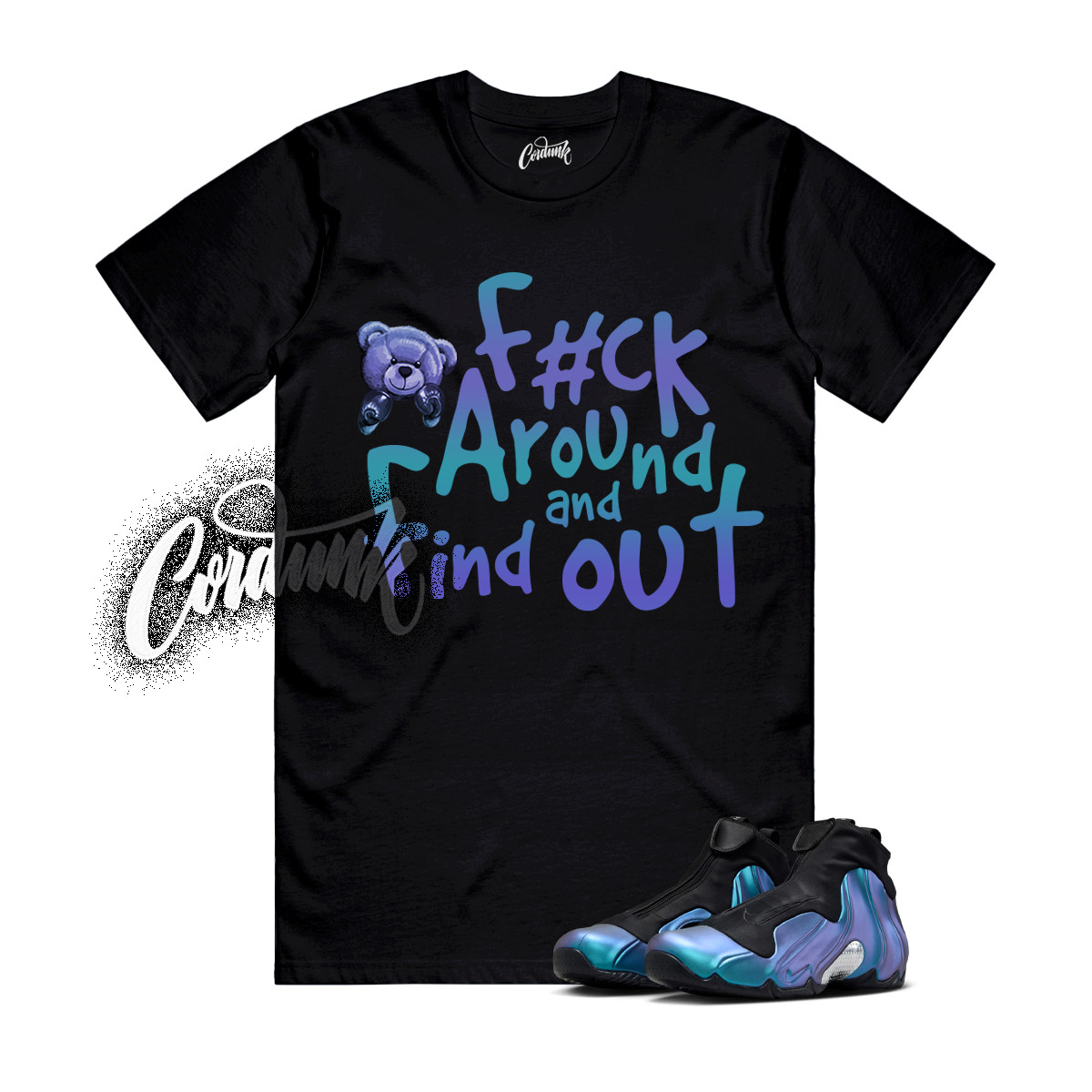 Flightposite Dusty Cactus Persian Violet Metallic Silver T Shirt Match FCK gallery