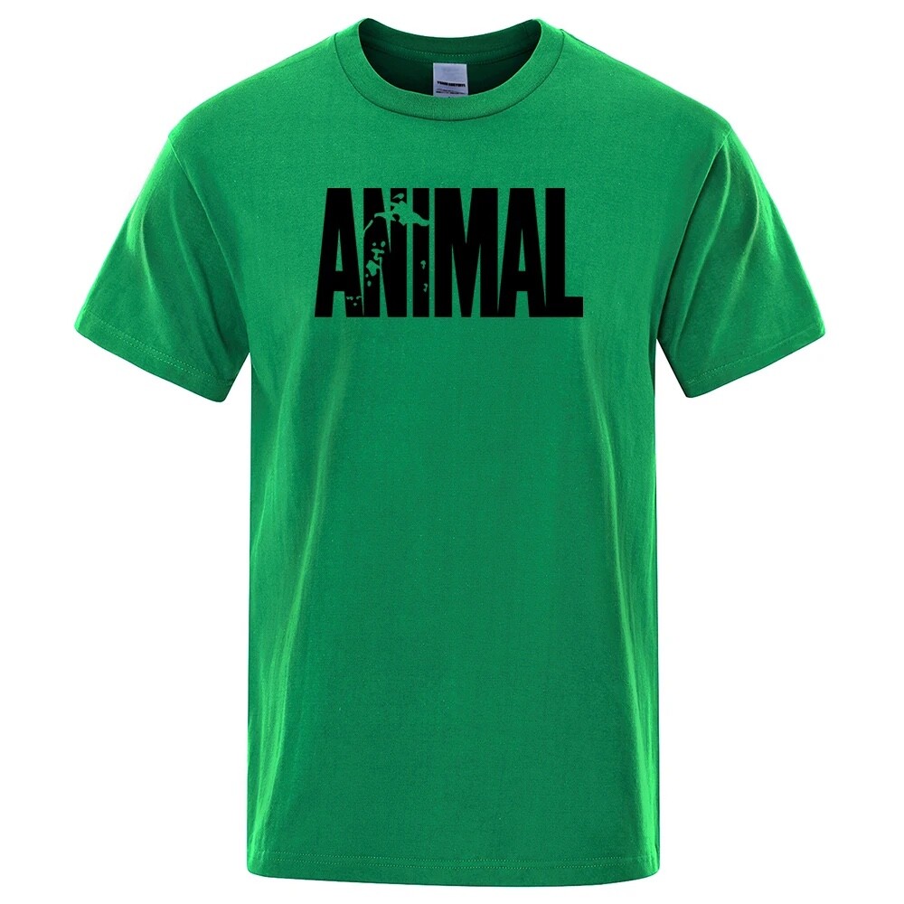 Animal T Shirt Mens Oversized Funny Tee Workout Gym 100% Cotton T-Shirts S -3XL gallery