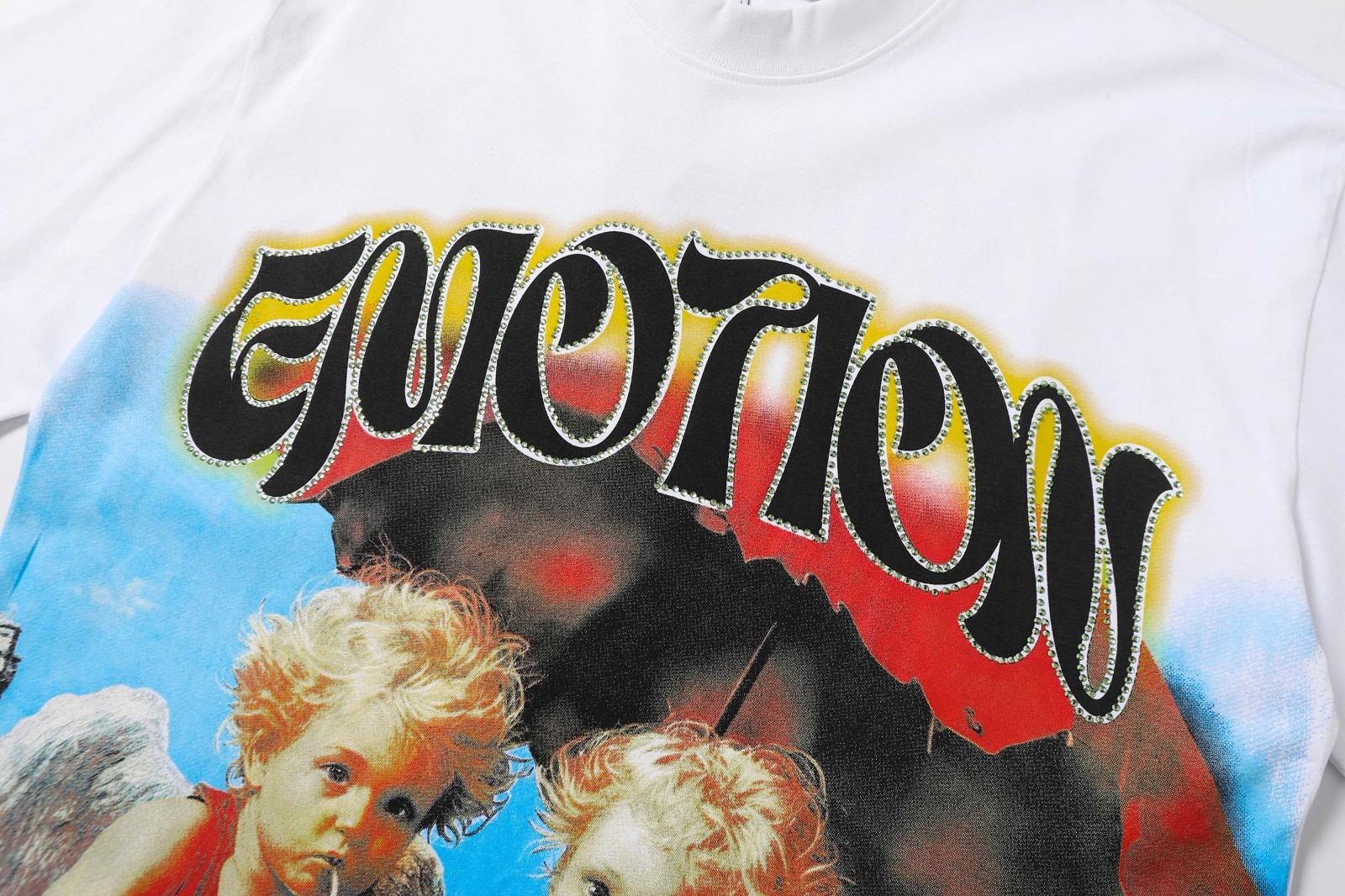 Mixed Emotio Graphic Tee Shirt white Short Sleeve S-M-L-XL gallery