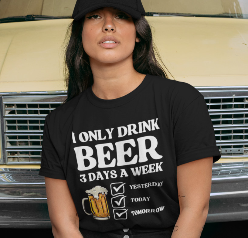I Only Drink Beer Three Days a Week T SHIRT Funny Fathers Day Dad Drinking TEE gallery