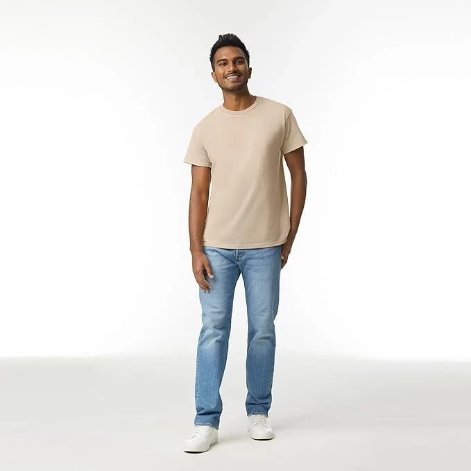 Gildan (5-pack) Bulk Solid Ultra Cotton Short Sleeve Blank Tee T-Shirt SAND gallery