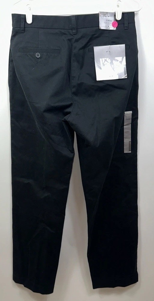 NWT Structure Men’s 31 x 32 Flat Front Black Dress Pants