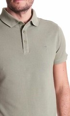 TRUSSARDI JEANS REGULAR FIT SOLID COLOR POLO SHIRT – Size S – Red
