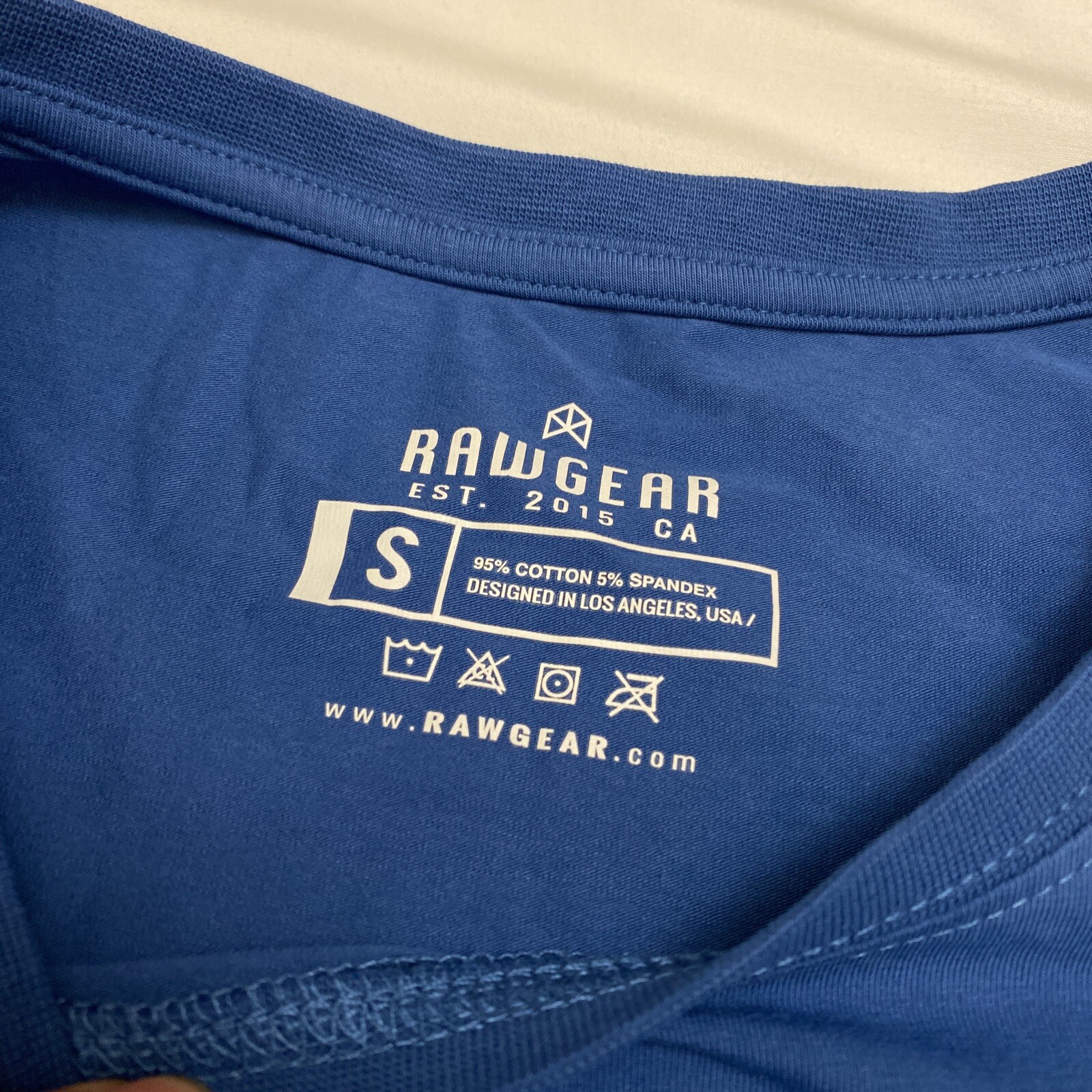 RAW GEAR MEN'S ESSENTIAL ZOO TEE SIZE SMALL BLUE gallery