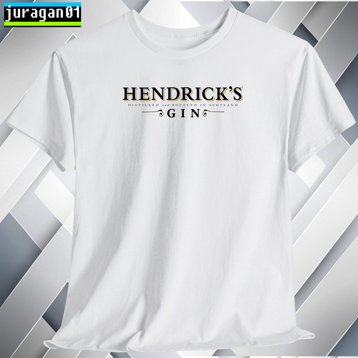 Hendrick's Gin Cocktails Log T-Shirt Black Navy White Grey Red Orange Size S-5XL gallery