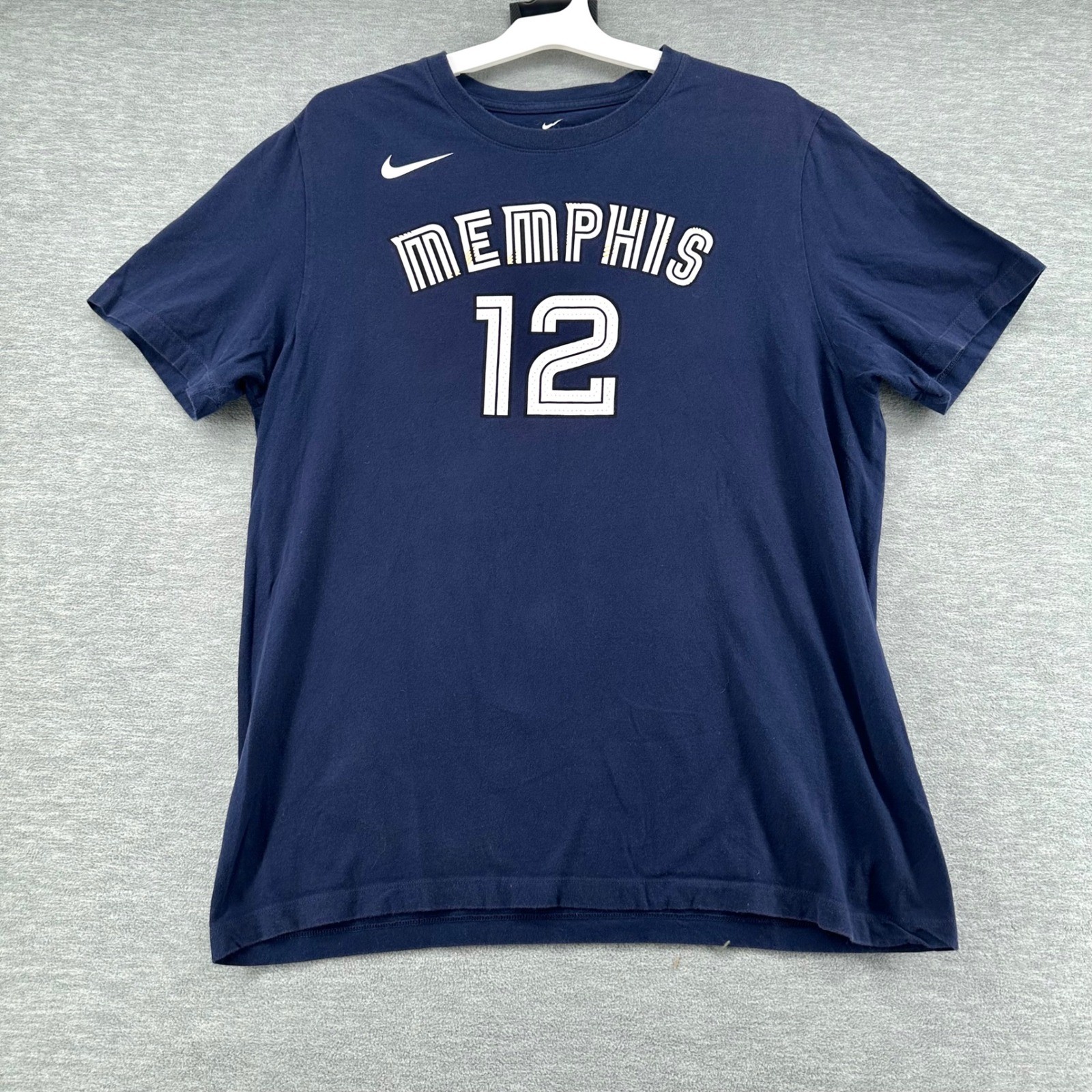 Ja Morant Nike T-Shirt Mens XL Blue Memphis 12 NBA Grizzlies Graphic Tee