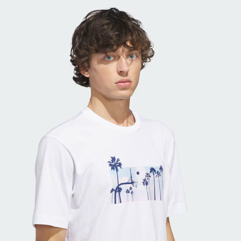 adidas men Summer Sunset Graphic T-Shirt gallery
