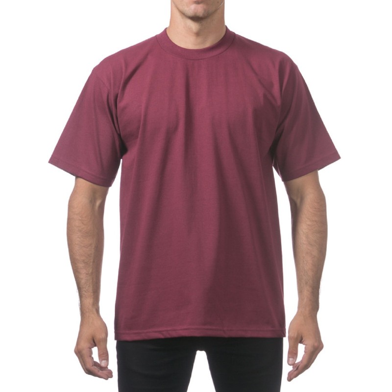 PROCLUB MENS HEAVYWEIGHT SHORT SLEEVE T SHIRTS PRO CLUB CASUAL COTTON TEE SHIRT gallery