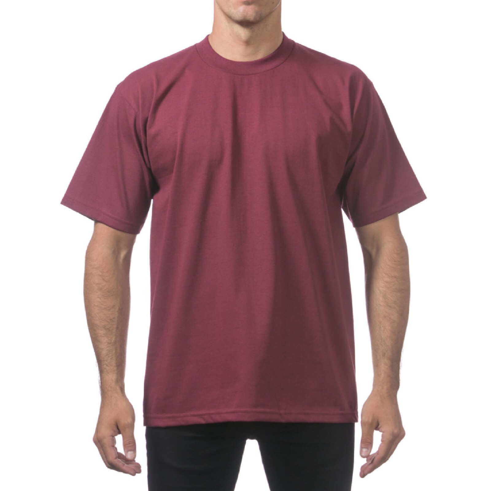 PROCLUB MENS HEAVYWEIGHT SHORT SLEEVE T SHIRTS PRO CLUB CASUAL COTTON TEE SHIRT gallery