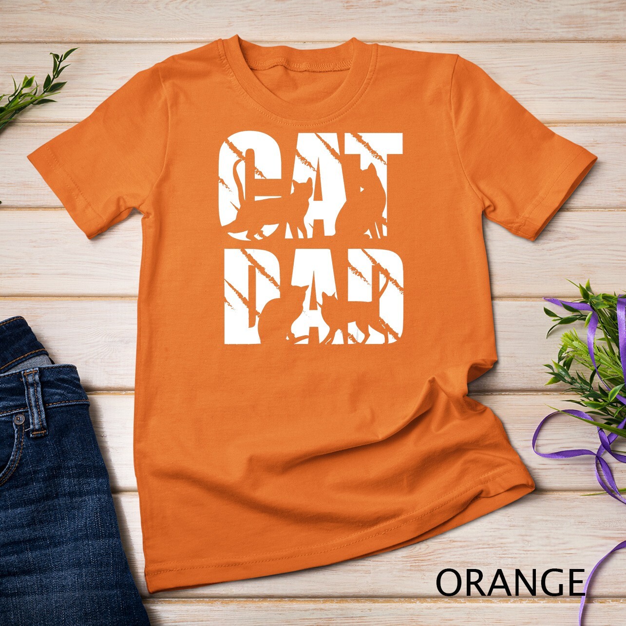 Mens Cat Dad design cat lover and cat dad T-Shirt Unisex T-shirt gallery