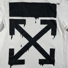 Off-White Bart Simpson Shirt Mens Medium White Peace Dripping Arrows 2013