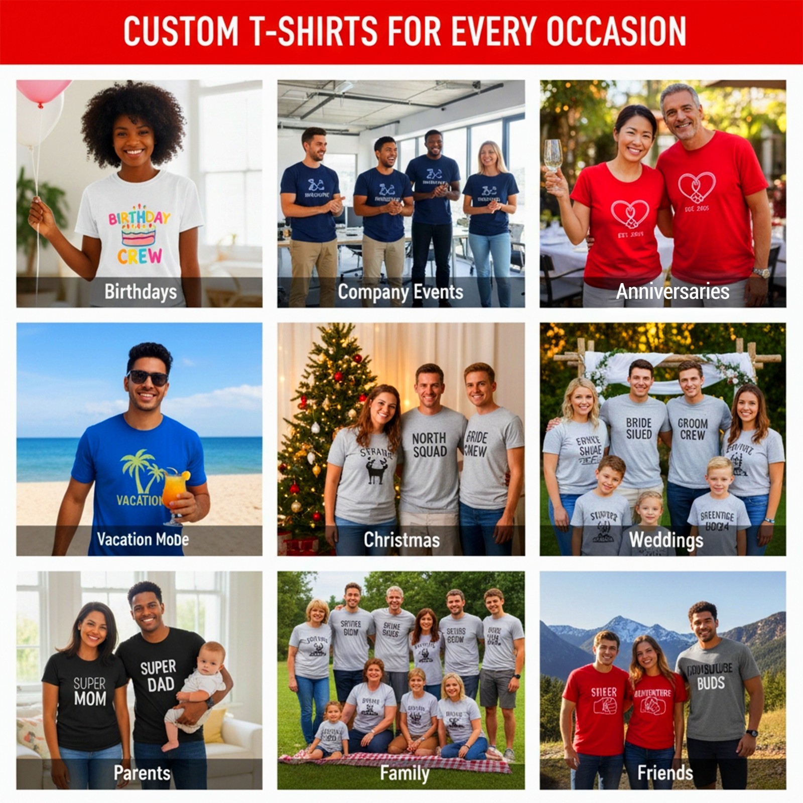 Customize-It Tee Unisex Personalized T-Shirts Add Your Own Logo, Photo, or Text gallery