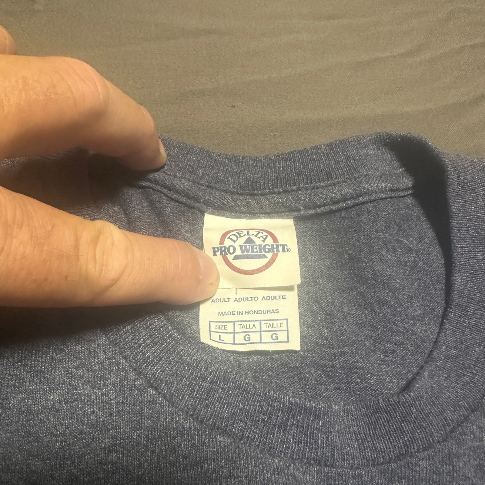 Delta Pro Weight Mens Philadelphia Graphic T-Shirt L Blue Gray Short Sleeve Tee gallery