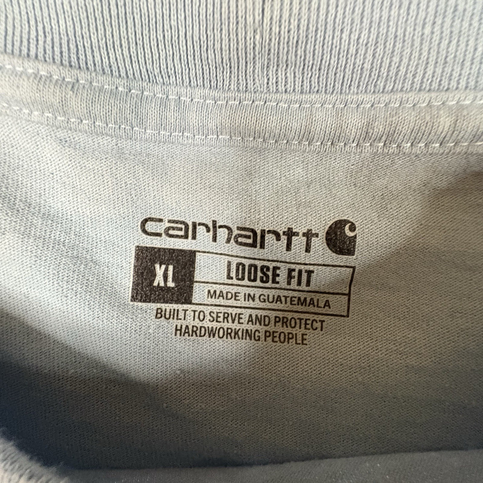 LOT OF 3 Men's XL Carhartt Henley/Crewneck LS & SS Shirts SEE DESCRIPTION gallery