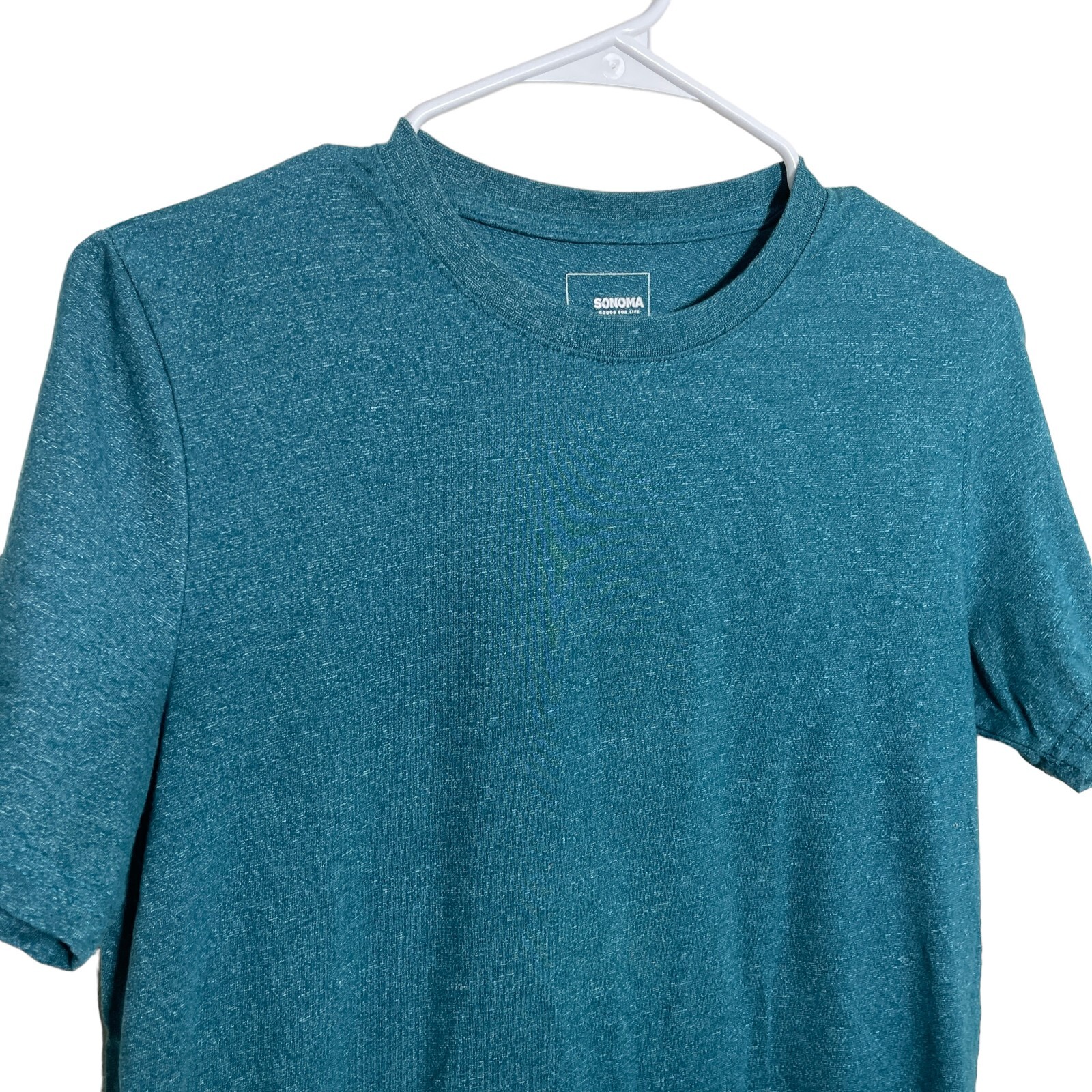 Sonoma T-Shirt Men's Small Blue Heather Short Sleeve Crew Neck Tee Cotton Top gallery