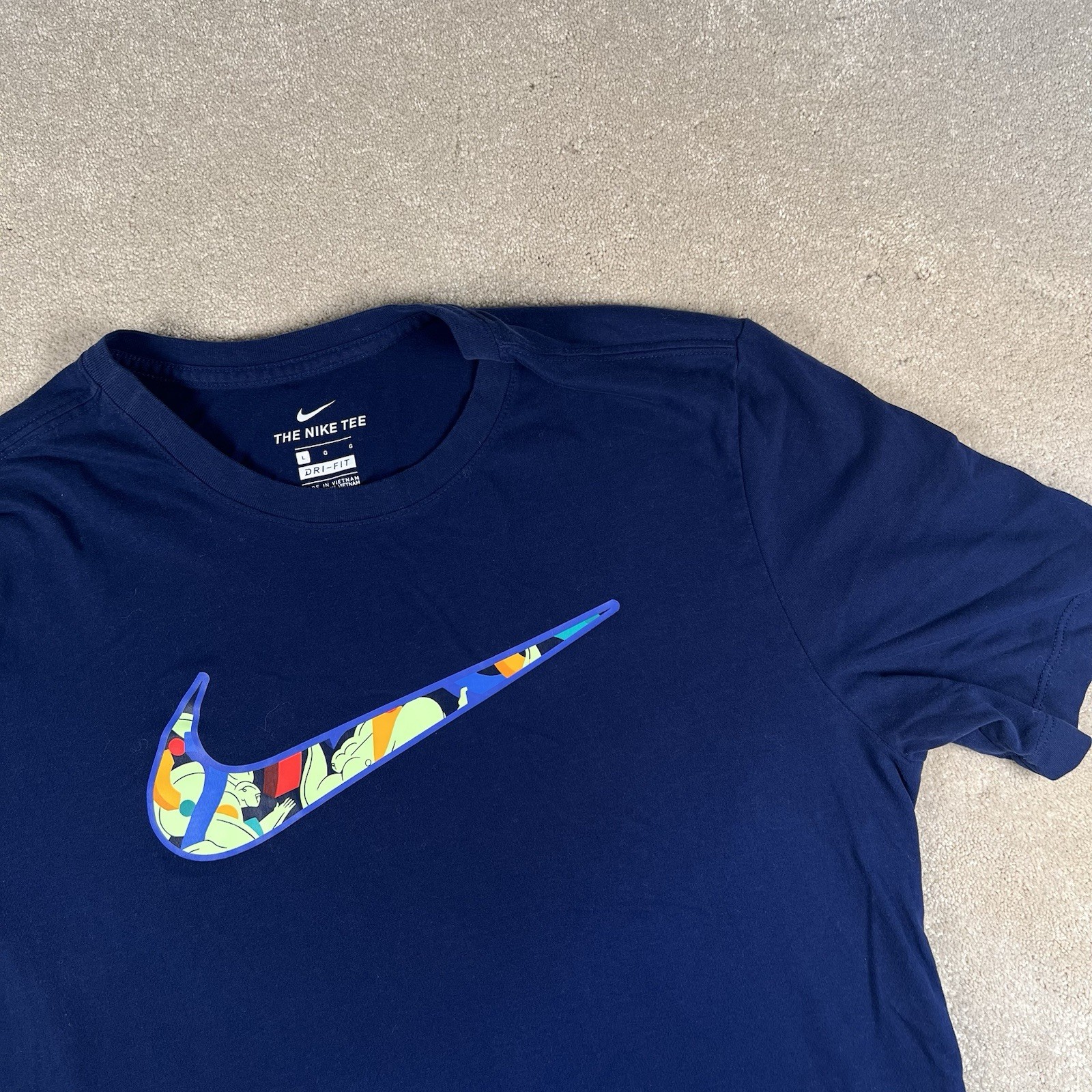 nike air x Kelly Anna Run Past The Future TShirt Navy Mens Large Dri Fit Graphic gallery